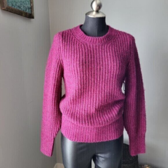 DEX Loose  Knit Sweater Magenta NWT Sz Small - Picture 6 of 12
